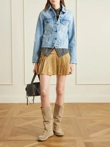 Acne Studios Suede Knee Boots | Thumbnail 2