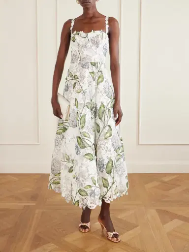 Oscar de la Renta Floral-print Guipure Lace Gown | Thumbnail 2 Oscar de la Renta Floral-print Guipure Lace Gown | Thumbnail 2