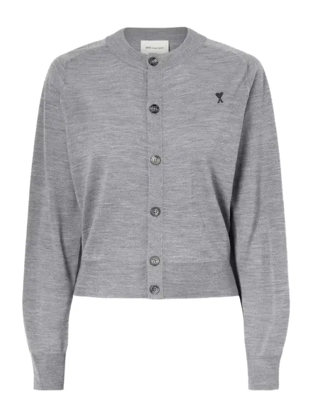 Embroidered Wool Cardigan