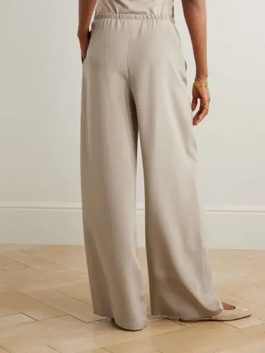 Max Mara Stretch-silk Wide-leg Pants | Thumbnail 3 Max Mara Stretch-silk Wide-leg Pants | Thumbnail 3