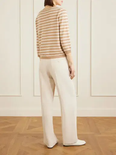 Allude Striped Cashmere Cardigan | Thumbnail 4 Allude Striped Cashmere Cardigan | Thumbnail 4