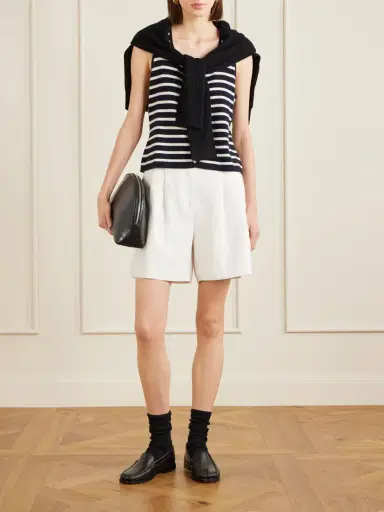 Allude Striped Cashmere Vest | Thumbnail 2 Allude Striped Cashmere Vest | Thumbnail 2