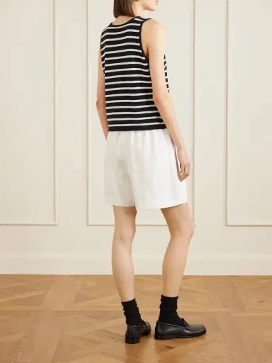 Allude Striped Cashmere Vest | Thumbnail 4 Allude Striped Cashmere Vest | Thumbnail 4