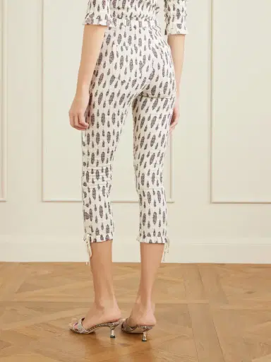 Isabel Marant Alene Smocked Floral-print Cotton Capri Pants | Thumbnail 4 Isabel Marant Alene Smocked Floral-print Cotton Capri Pants | Thumbnail 4