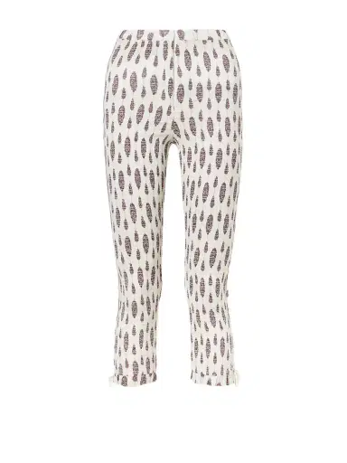 Isabel Marant Alene Smocked Floral-print Cotton Capri Pants | Thumbnail 1 Isabel Marant Alene Smocked Floral-print Cotton Capri Pants | Thumbnail 1