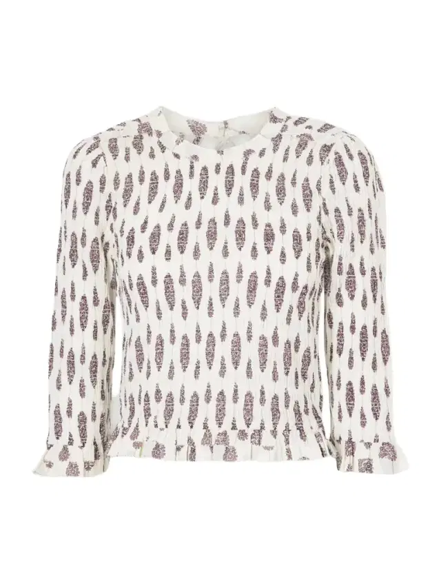 Arie Open-back Ruffled Floral-print Smocked Cotton Blouse