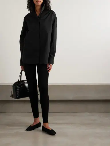 TOTEME Sharp Oversized Cotton-poplin Shirt | Thumbnail 2 TOTEME Sharp Oversized Cotton-poplin Shirt | Thumbnail 2