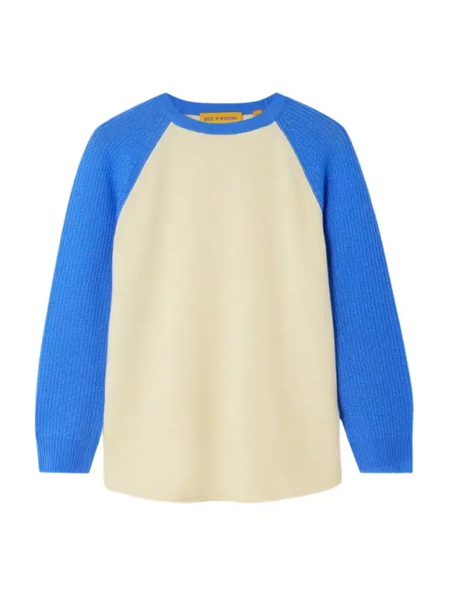 Baseball Tee Two-tone Cashmere Sweater