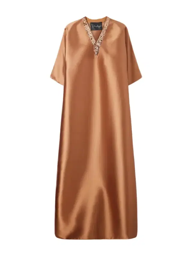 Sequin-detailed Mikado Kaftan