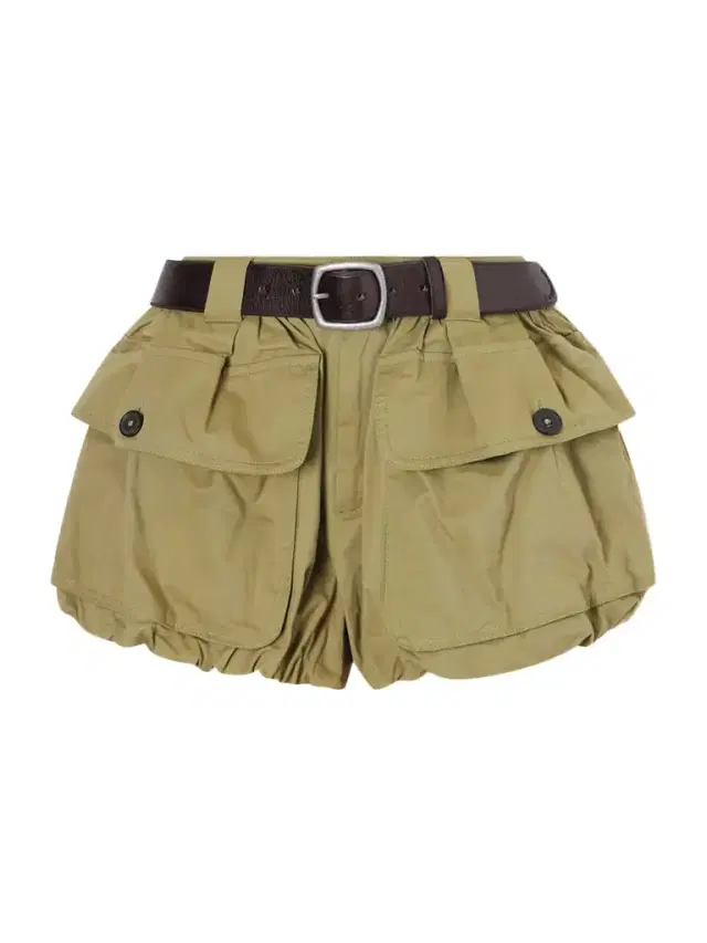 Andrea Belted Cotton-twill Shorts