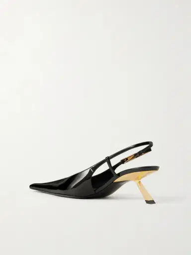 Saint Laurent Lee Patent-leather Slingback Pumps | Thumbnail 3 Saint Laurent Lee Patent-leather Slingback Pumps | Thumbnail 3