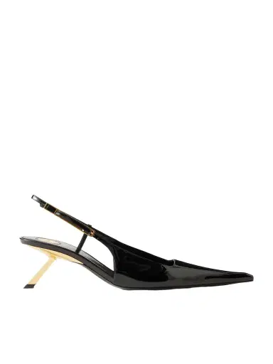 Saint Laurent Lee Patent-leather Slingback Pumps | Thumbnail 1 Saint Laurent Lee Patent-leather Slingback Pumps | Thumbnail 1