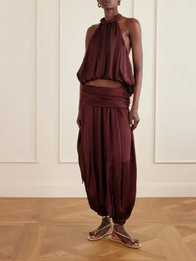 Zimmermann Luna Draped Silk Balloon Pants | Thumbnail 2