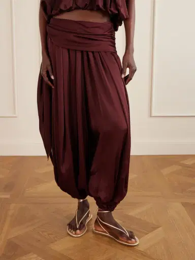 Zimmermann Luna Draped Silk Balloon Pants | Thumbnail 3