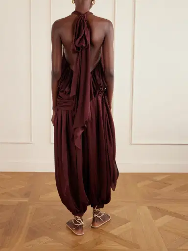 Zimmermann Luna Draped Silk Halterneck Top | Thumbnail 4 Zimmermann Luna Draped Silk Halterneck Top | Thumbnail 4