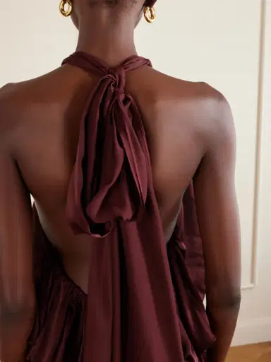 Zimmermann Luna Draped Silk Halterneck Top | Thumbnail 5 Zimmermann Luna Draped Silk Halterneck Top | Thumbnail 5