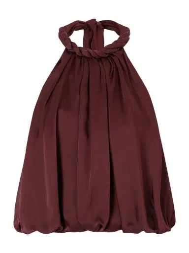 Zimmermann Luna Draped Silk Halterneck Top | Thumbnail 1 Zimmermann Luna Draped Silk Halterneck Top | Thumbnail 1