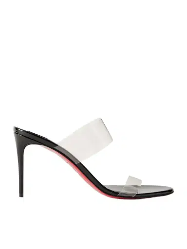 Christian Louboutin Just Nothing 85 Pvc And Patent-leather Mules | Thumbnail 1