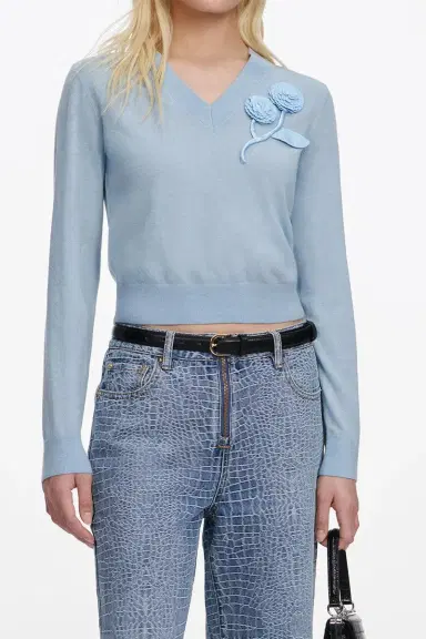 Self-Portrait 3D Rose Jumper | Thumbnail 2