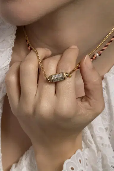 Marie Lichtenberg Diamond Micro Coco Necklace | Thumbnail 3