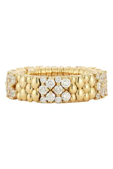 ROBERTO DEMEGLIO Diamond White Two Row Cashmere Ring | Thumbnail 1