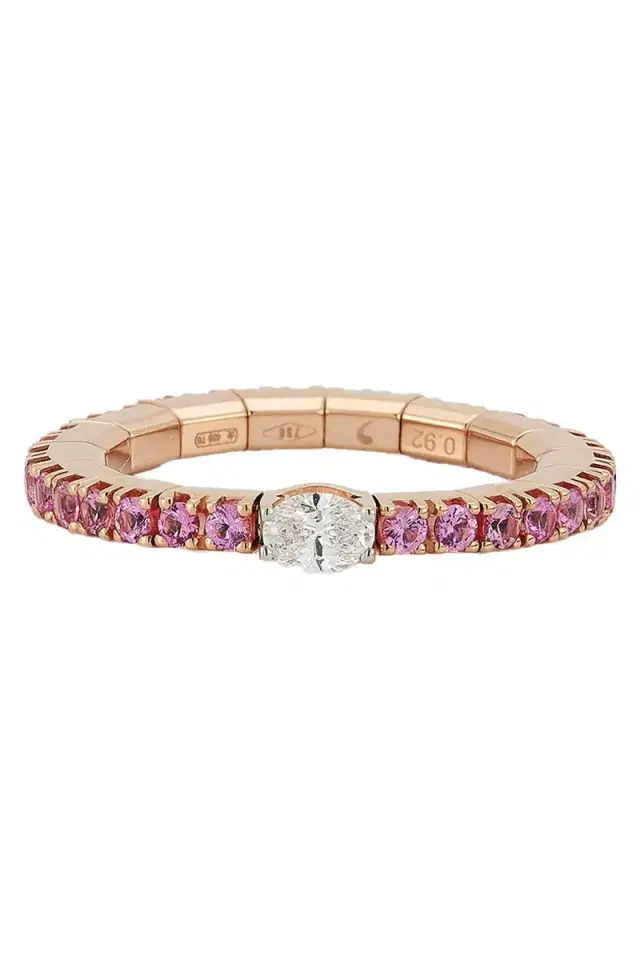 ROBERTO DEMEGLIO Pink Sapphire Diamond Extensible Ring