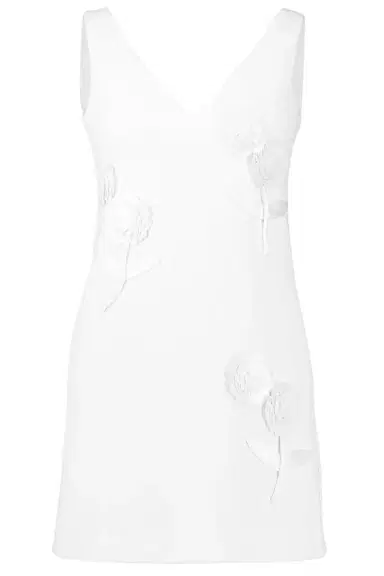 Self-Portrait Sleeveless Embellished Flower Mini Dress | Thumbnail 1