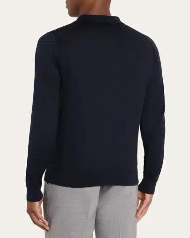 John Smedley Men's Bradwell Standard-Fit Polo Shirt | Thumbnail 7