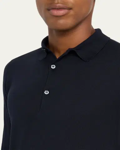 John Smedley Men's Bradwell Standard-Fit Polo Shirt | Thumbnail 9
