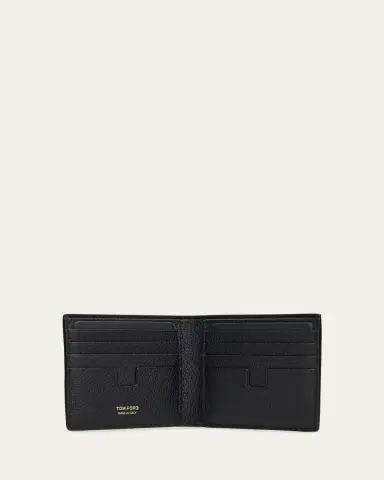 Tom Ford Men's Grained Leather T-Line Bifold Wallet | Thumbnail 3