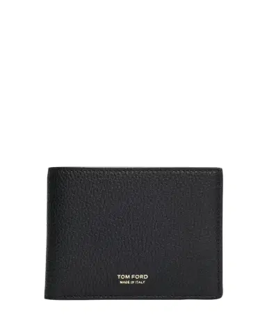 Tom Ford Men's Grained Leather T-Line Bifold Wallet | Thumbnail 1
