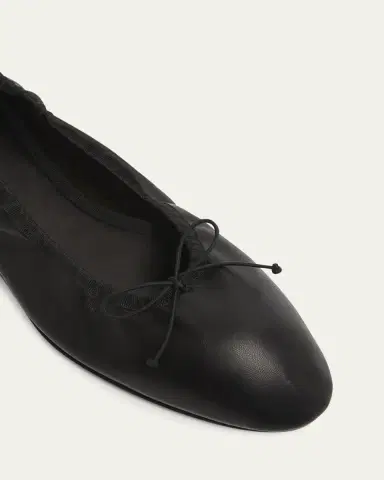 THE ROW Awar Leather Bow Ballerina Flats | Thumbnail 5