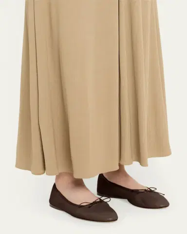THE ROW Awar Leather Bow Ballerina Flats | Thumbnail 6
