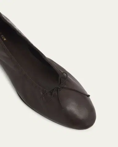 THE ROW Awar Leather Bow Ballerina Flats | Thumbnail 9