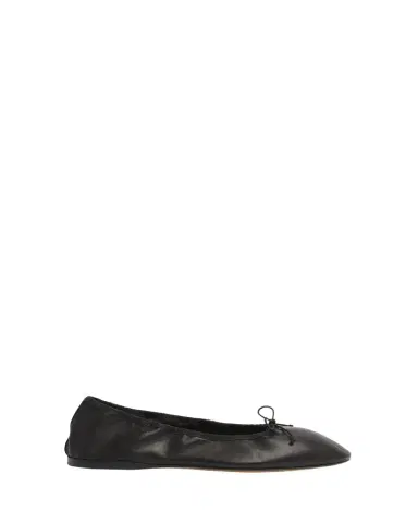THE ROW Awar Leather Bow Ballerina Flats | Thumbnail 1