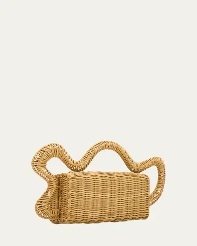 Cult Gaia Elsa Wavy Rattan Clutch Bag | Thumbnail 3 Cult Gaia Elsa Wavy Rattan Clutch Bag | Thumbnail 3