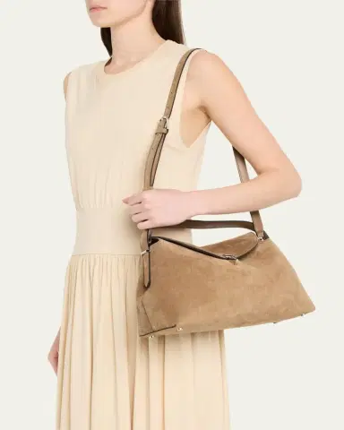 TOTEME T Lock Suede Top-Handle Bag | Thumbnail 7 TOTEME T Lock Suede Top-Handle Bag | Thumbnail 7