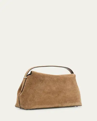 TOTEME T Lock Suede Top-Handle Bag | Thumbnail 8 TOTEME T Lock Suede Top-Handle Bag | Thumbnail 8