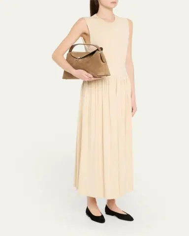 TOTEME T Lock Suede Top-Handle Bag | Thumbnail 10 TOTEME T Lock Suede Top-Handle Bag | Thumbnail 10