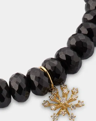 Sydney Evan 14K Gold & Diamond Small Burst Flower on Spinel Beads Bracelet | Thumbnail 6 Sydney Evan 14K Gold & Diamond Small Burst Flower on Spinel Beads Bracelet | Thumbnail 6
