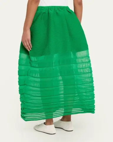 Issey Miyake Moving Sheer Knit Maxi Skirt | Thumbnail 3
