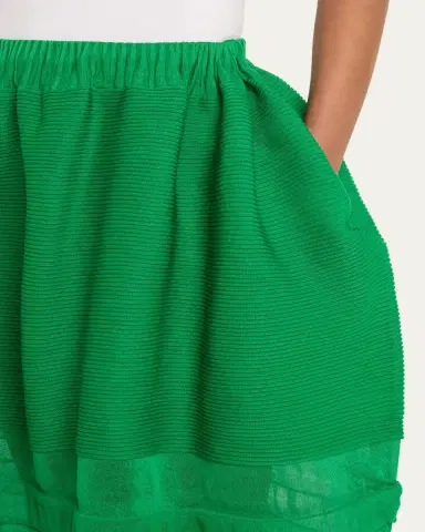 Issey Miyake Moving Sheer Knit Maxi Skirt | Thumbnail 5