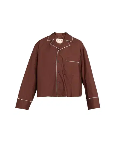 Plan C Cotton Poplin Button-Front Shirt | Thumbnail 1 Plan C Cotton Poplin Button-Front Shirt | Thumbnail 1