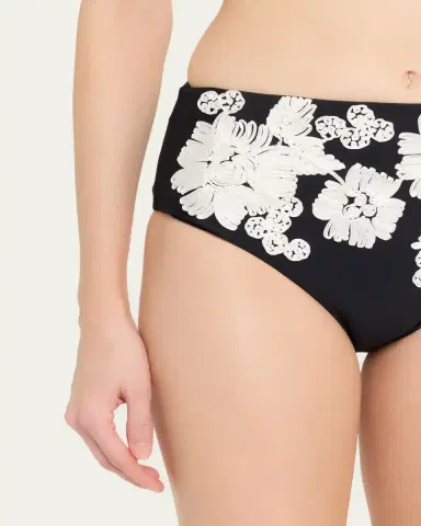Simkhai Francie Floral High-Waist Bikini Bottoms | Thumbnail 4
