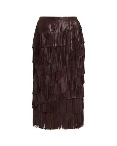 Ulla Johnson Therese Fringe Leather Midi Skirt | Thumbnail 1 Ulla Johnson Therese Fringe Leather Midi Skirt | Thumbnail 1