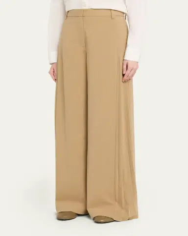 SIMKHAI Romy Pleated Wide-Leg Pants | Thumbnail 4