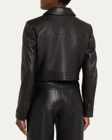 Frame The Small Leather Jacket | Thumbnail 3 Frame The Small Leather Jacket | Thumbnail 3