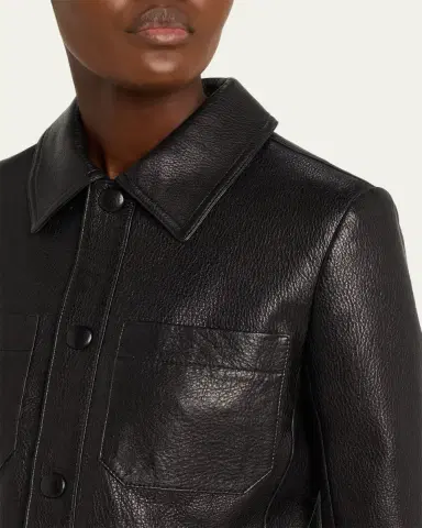 Frame The Small Leather Jacket | Thumbnail 5 Frame The Small Leather Jacket | Thumbnail 5