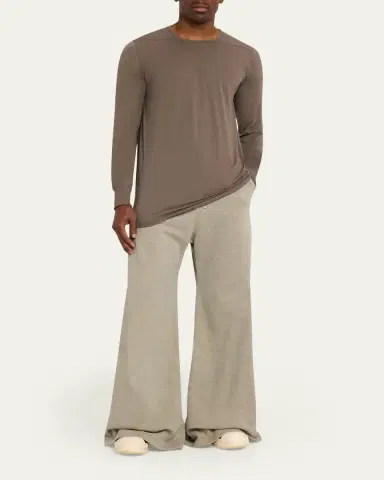 DRKSHDW RICK OWENS Men's Cotton Front Yoke Long-Sleeve T-Shirt | Thumbnail 2 DRKSHDW RICK OWENS Men's Cotton Front Yoke Long-Sleeve T-Shirt | Thumbnail 2