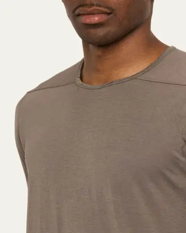 DRKSHDW RICK OWENS Men's Cotton Front Yoke Long-Sleeve T-Shirt | Thumbnail 5 DRKSHDW RICK OWENS Men's Cotton Front Yoke Long-Sleeve T-Shirt | Thumbnail 5